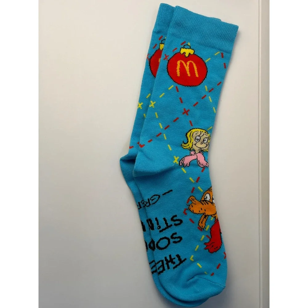 2025 McDonald's Grinch Socks Christmas Adult Happy Meal - #3 Blue